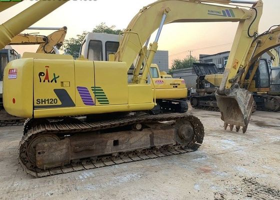 Kích thước thùng 0,5M3 Máy xúc bánh xích mini 600mm Sumitomo SH120 nhà cung cấp