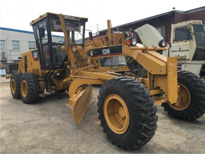 123KW 2000rpm Power Caterpillar 12H Máy san đường đã qua sử dụng 0