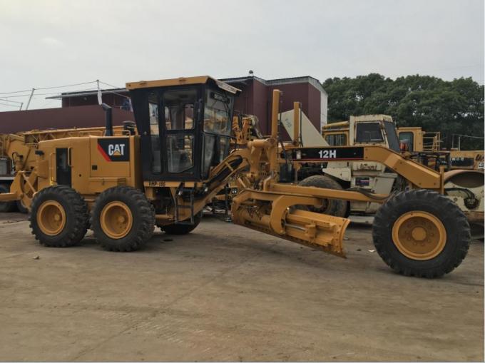 123KW 2000rpm Power Caterpillar 12H Máy san đường đã qua sử dụng 1