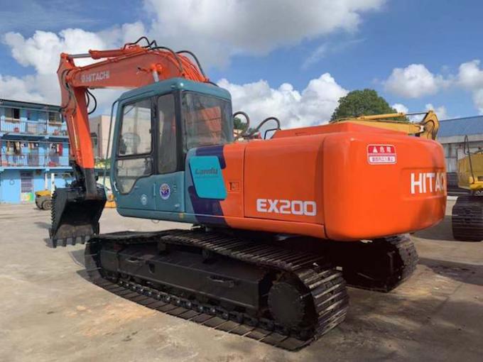 Giờ làm việc 4074h 0.8cbm EX200-3 Máy xúc Hitachi đã qua sử dụng 0
