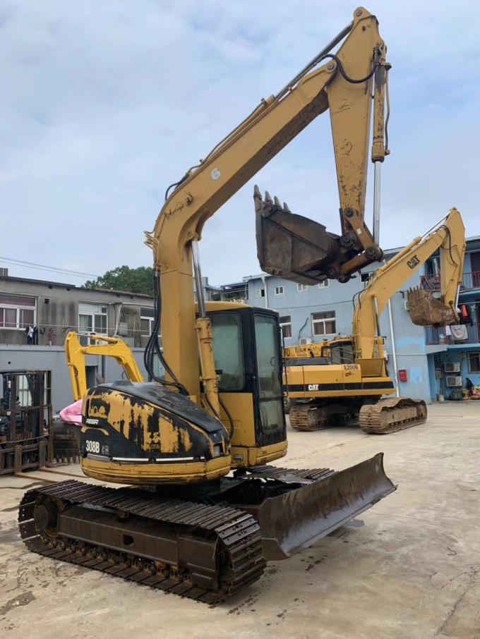 11.3rpm Gradeability Nhật Bản Heavy Duty 308B Máy xúc CAT đã qua sử dụng 0